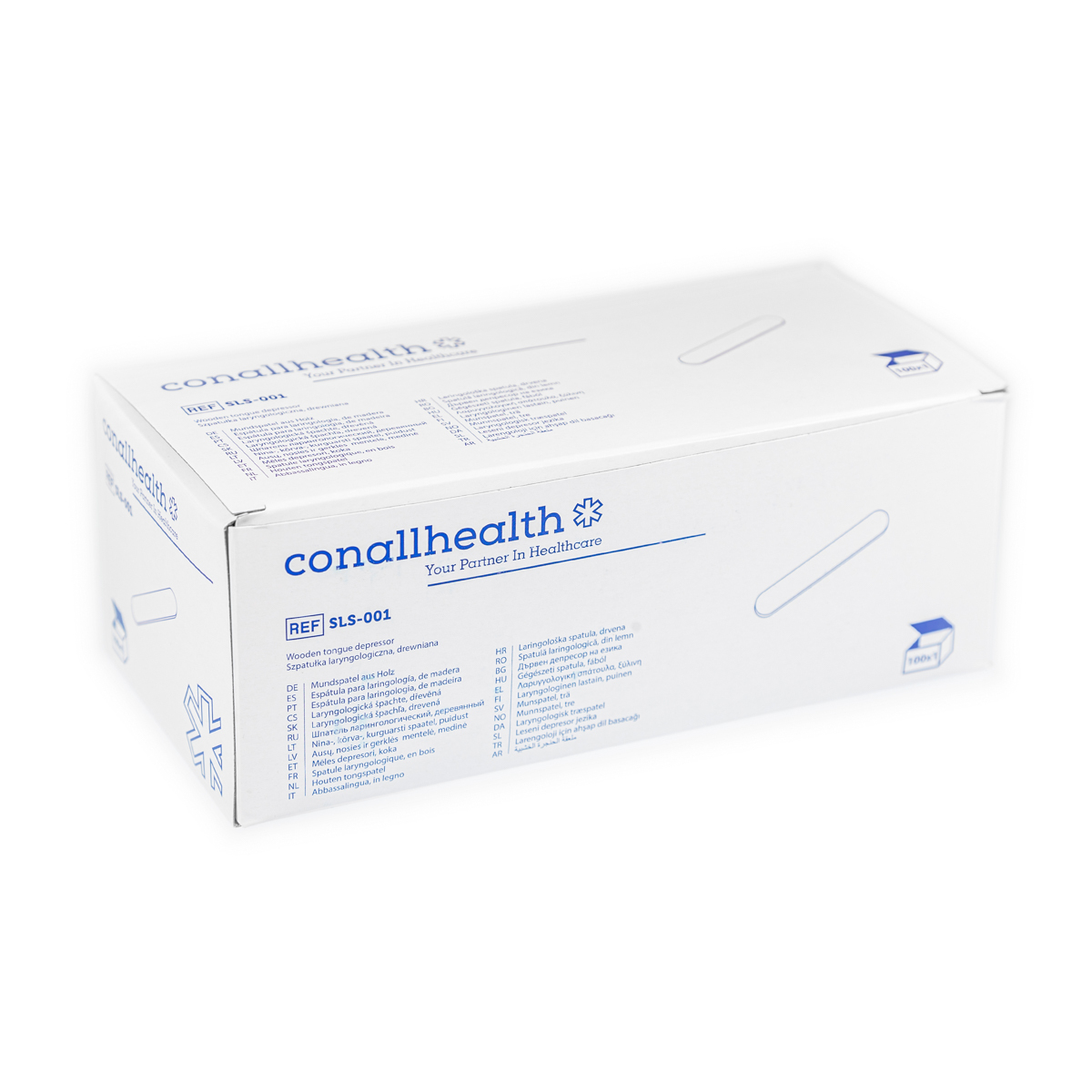 Szpatułki drewniane, jałowe, 1 opk. - 100 szt.