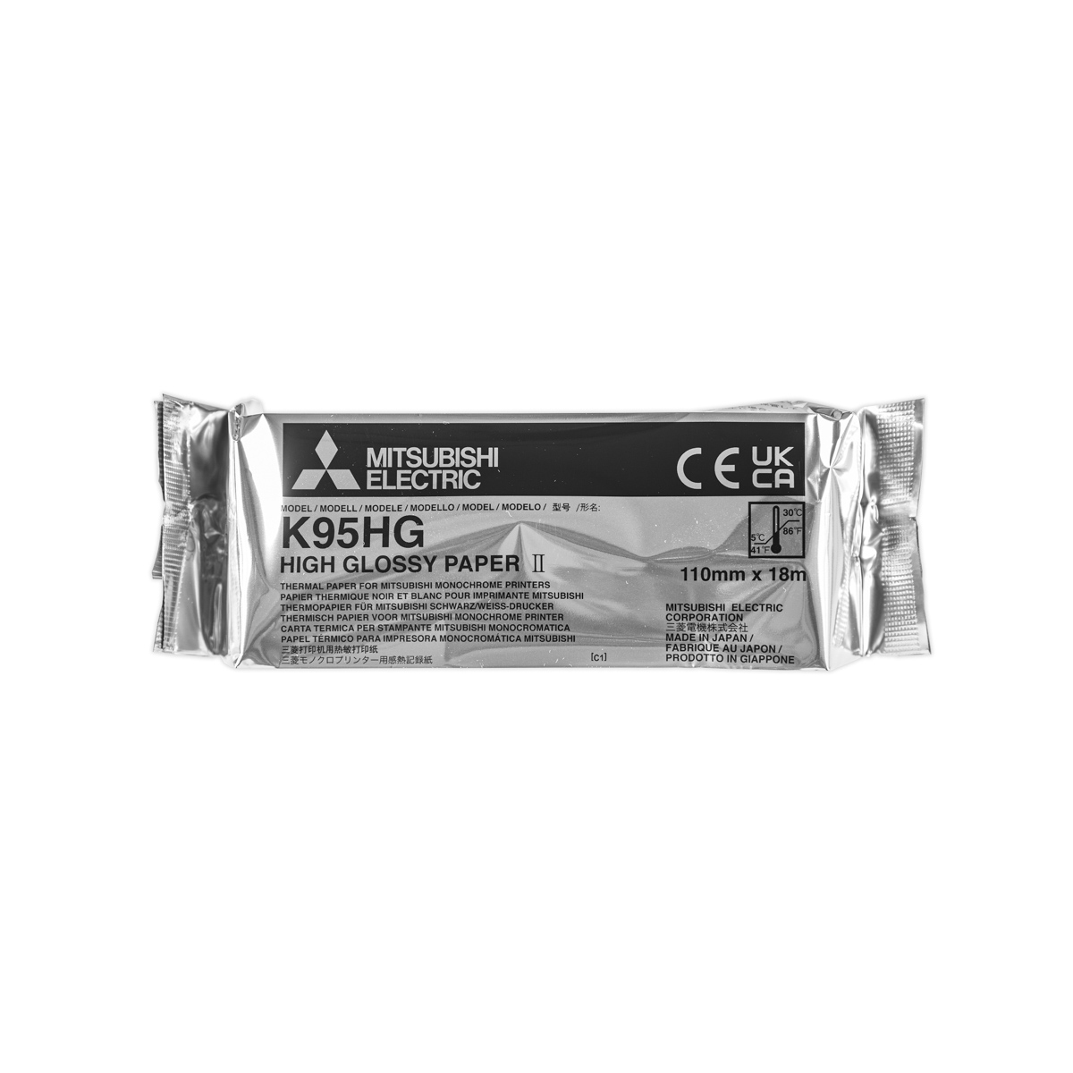 Papier USG Mitsubishi K95HG, 110 mm x 18 m, 1 szt.