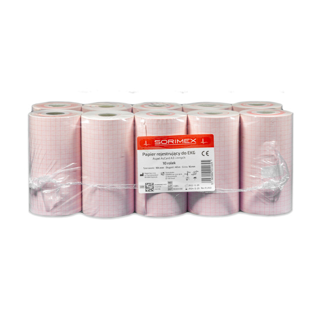 Papier EKG do Aspel AsCard 3, 104 mm x 40 m, 1 opk. - 10 szt.