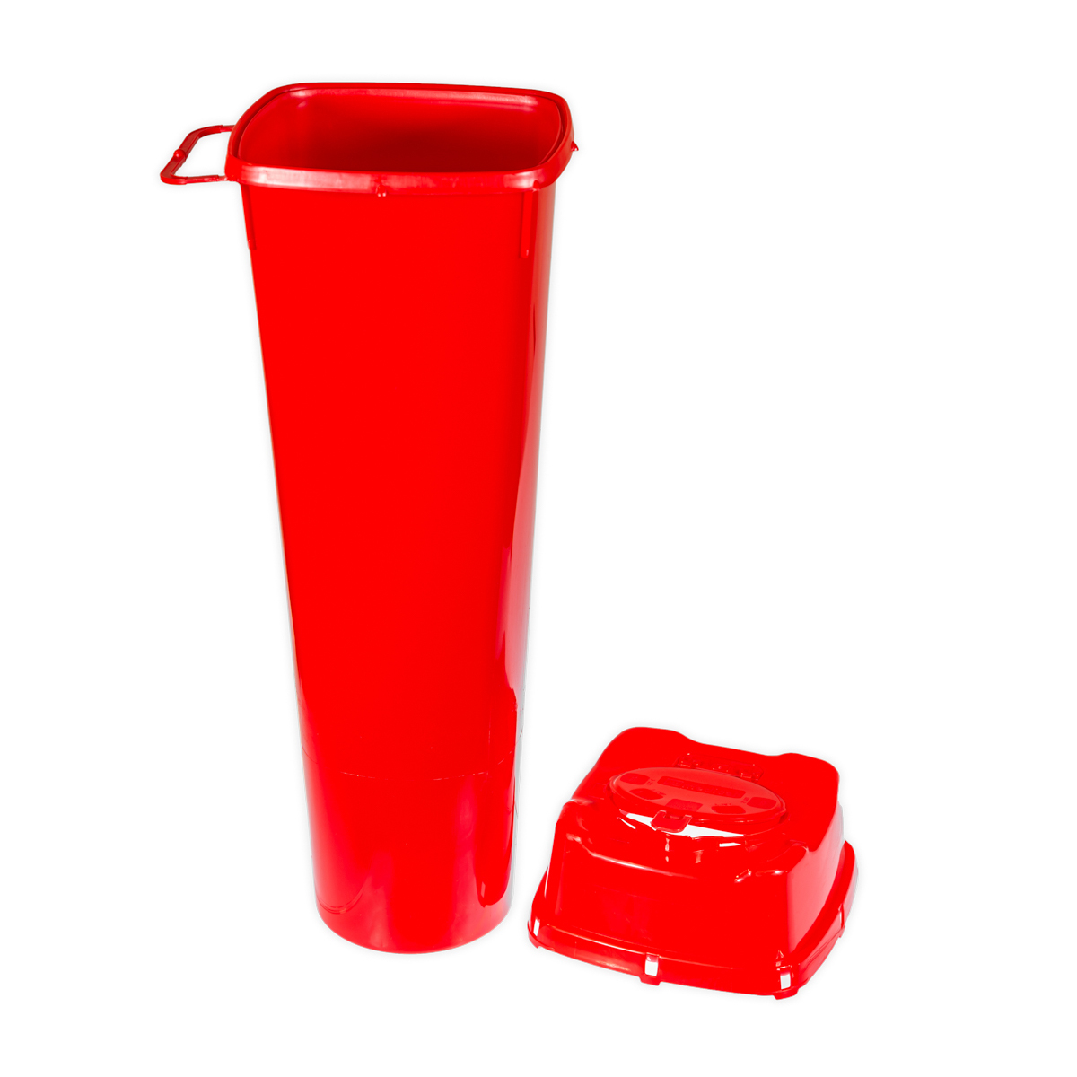 Pojemnik na odpady medyczne, 7 l, czerwony, 1 szt.