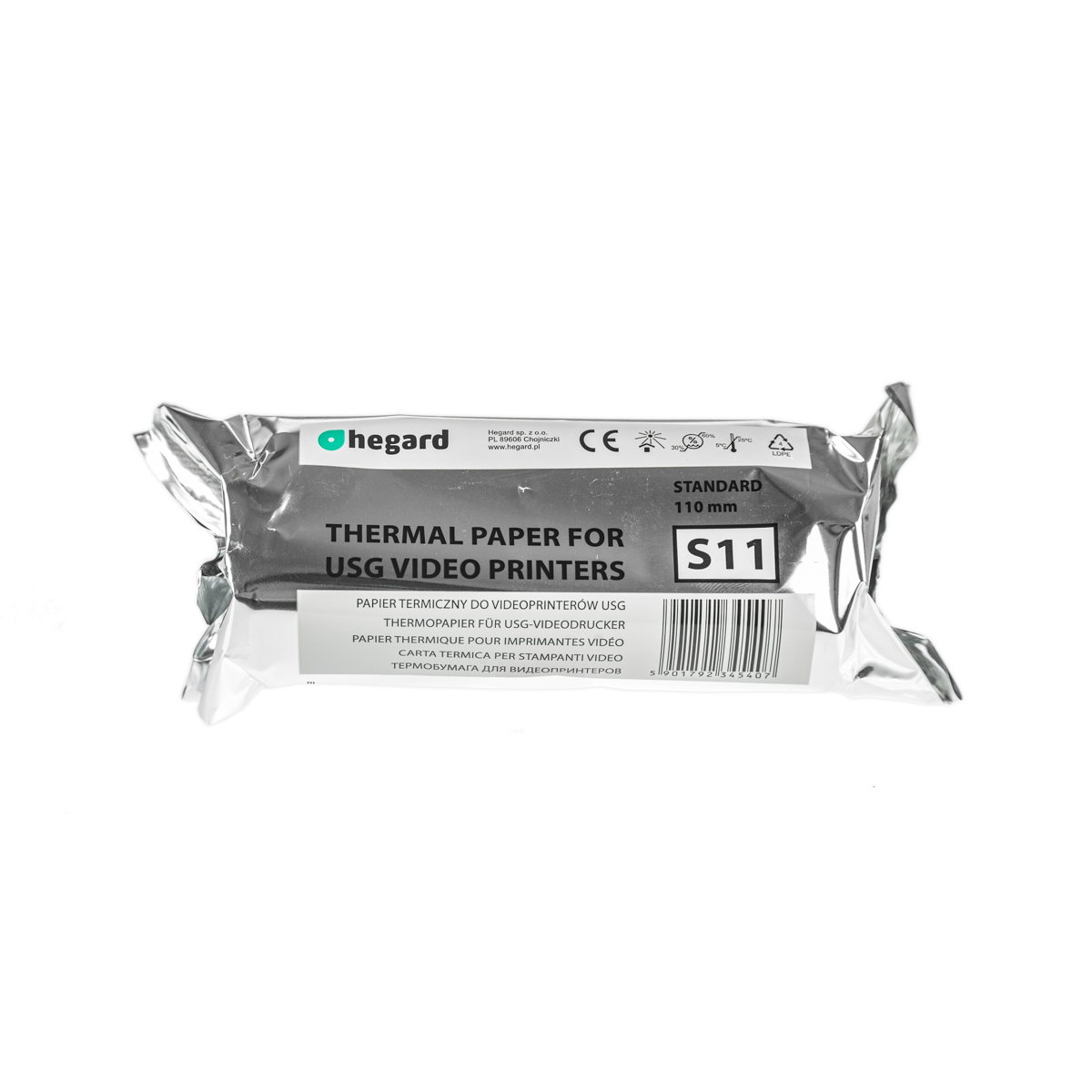 Papier USG Hegard kompatybilny z SONY UPP-110S i Mitsubishi K61B, 110 mm x 20 m, 1 szt.
