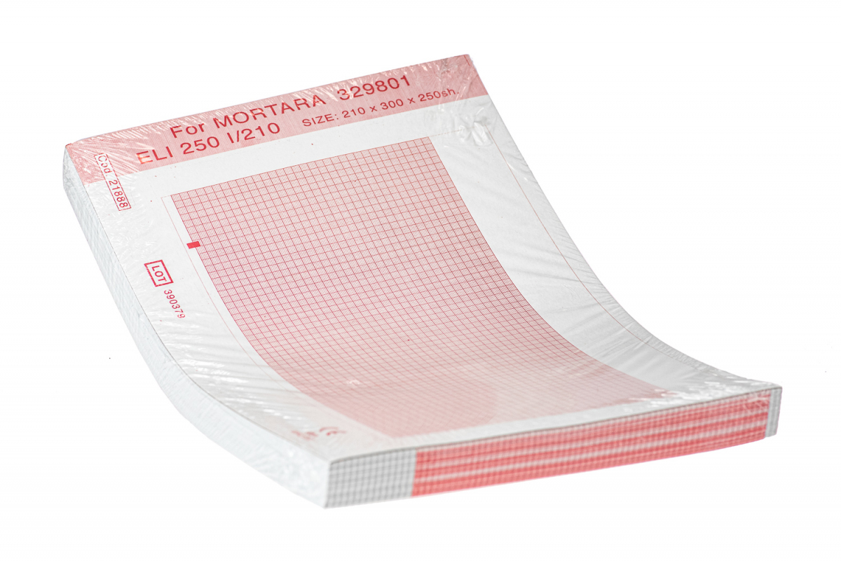 Papier EKG do Mortara Eli 250, 210 x 300 mm, 250 kartek, 1 szt.