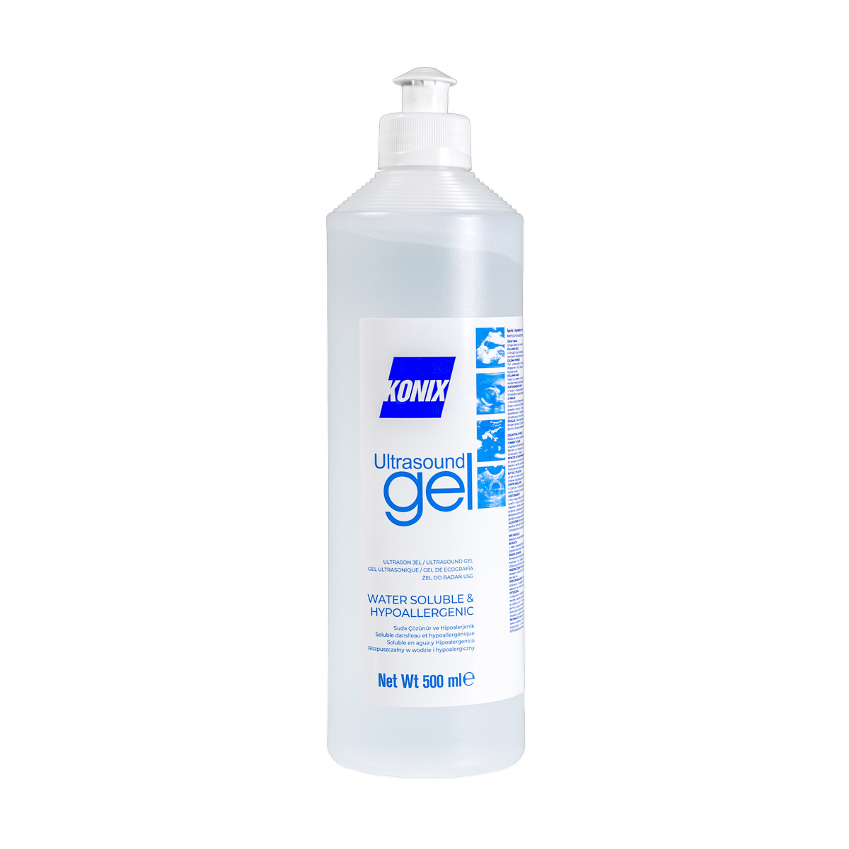 Żel do USG Konix, 500 ml, bezbarwny, 1 szt.