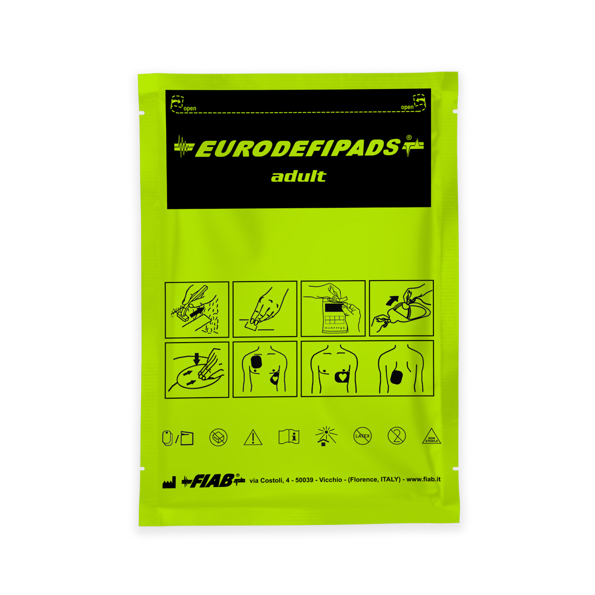 Elektrody do defibrylacji dla dorosłych, Emtel DefiMax AED, 1 opk.