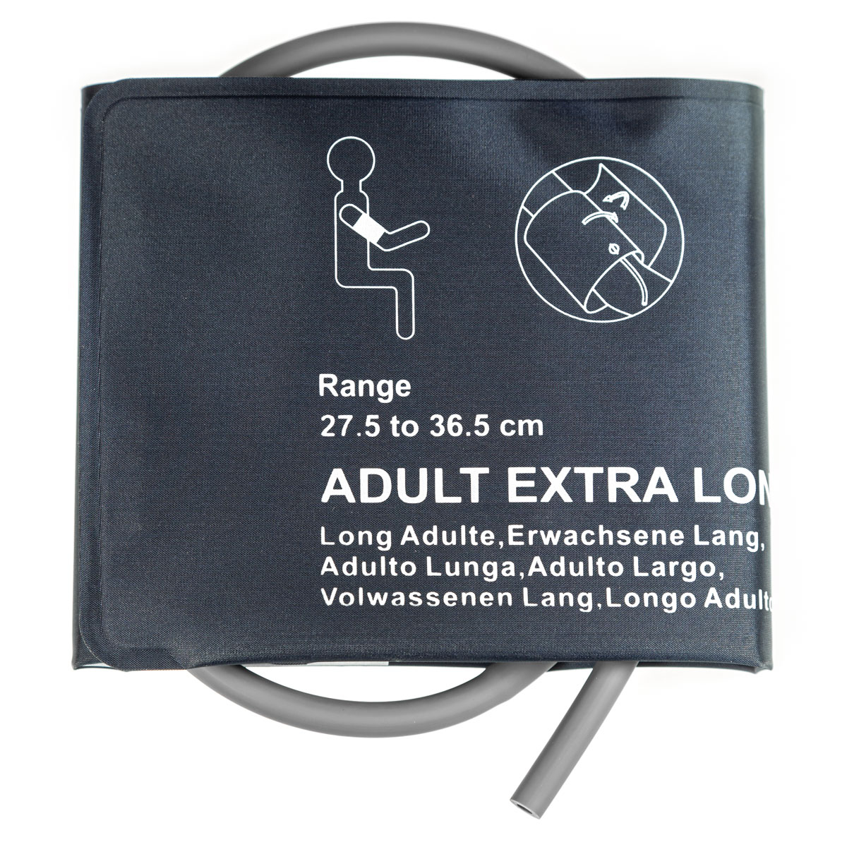 Mankiet NIBP do pomiaru ciśnienia w.u., dla dorosłych, długi, 27,5 - 36,5 cm, 1-żyłowy, 1 szt.