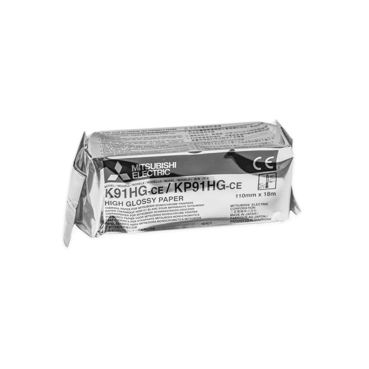 Papier USG Mitsubishi K91HG, 110 mm x 18 m, 1 szt.