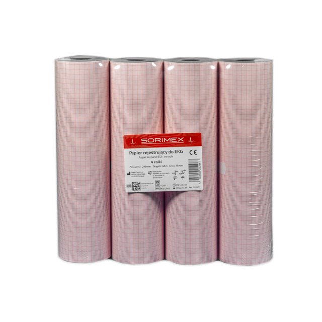 Papier EKG do Aspel AsCard 612 / Mr Gold, 210 mm x 40 m, 1 opk. - 4 szt.