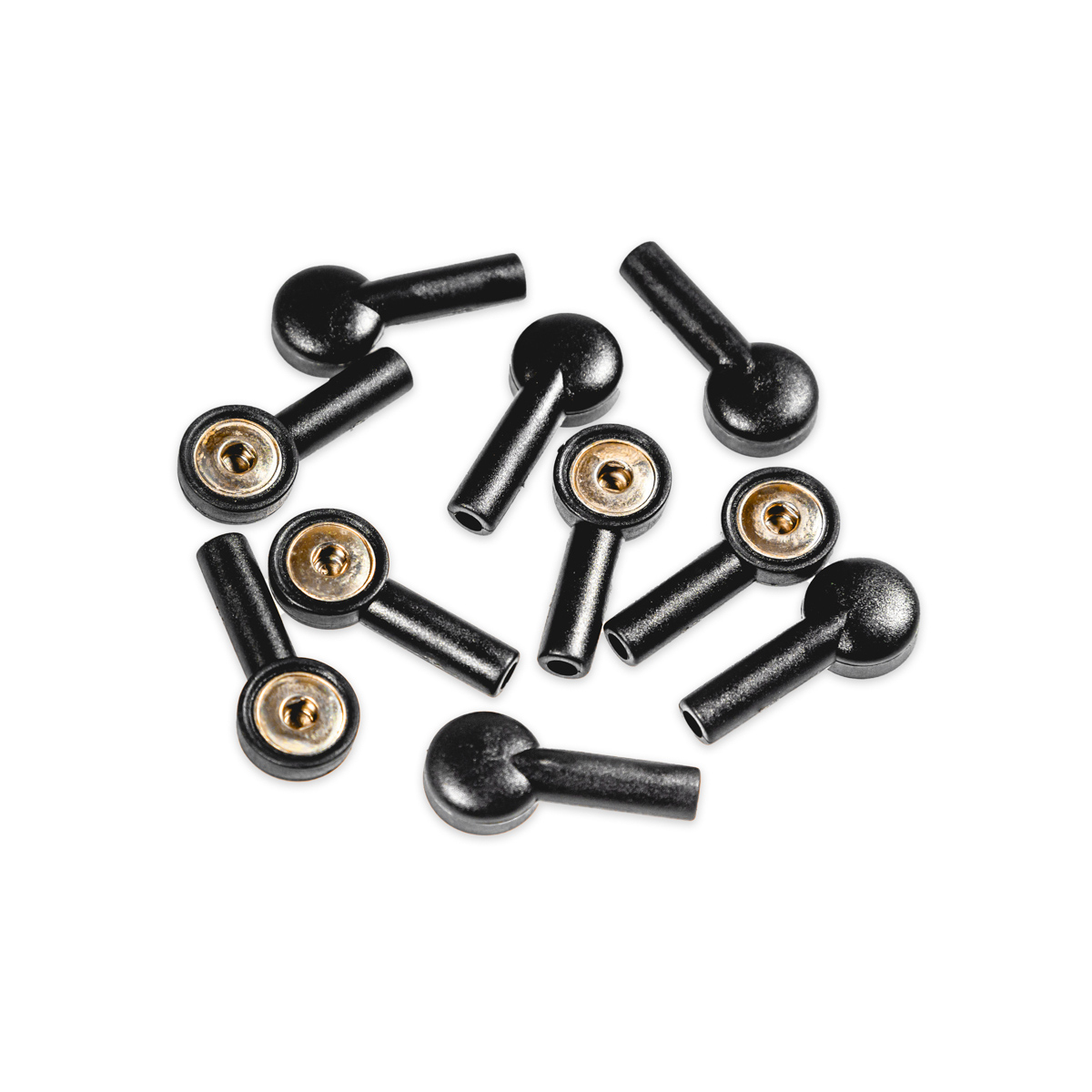 Zatrzaski do kabli EKG w kolorze czarnym, 1 opk. - 10 szt.