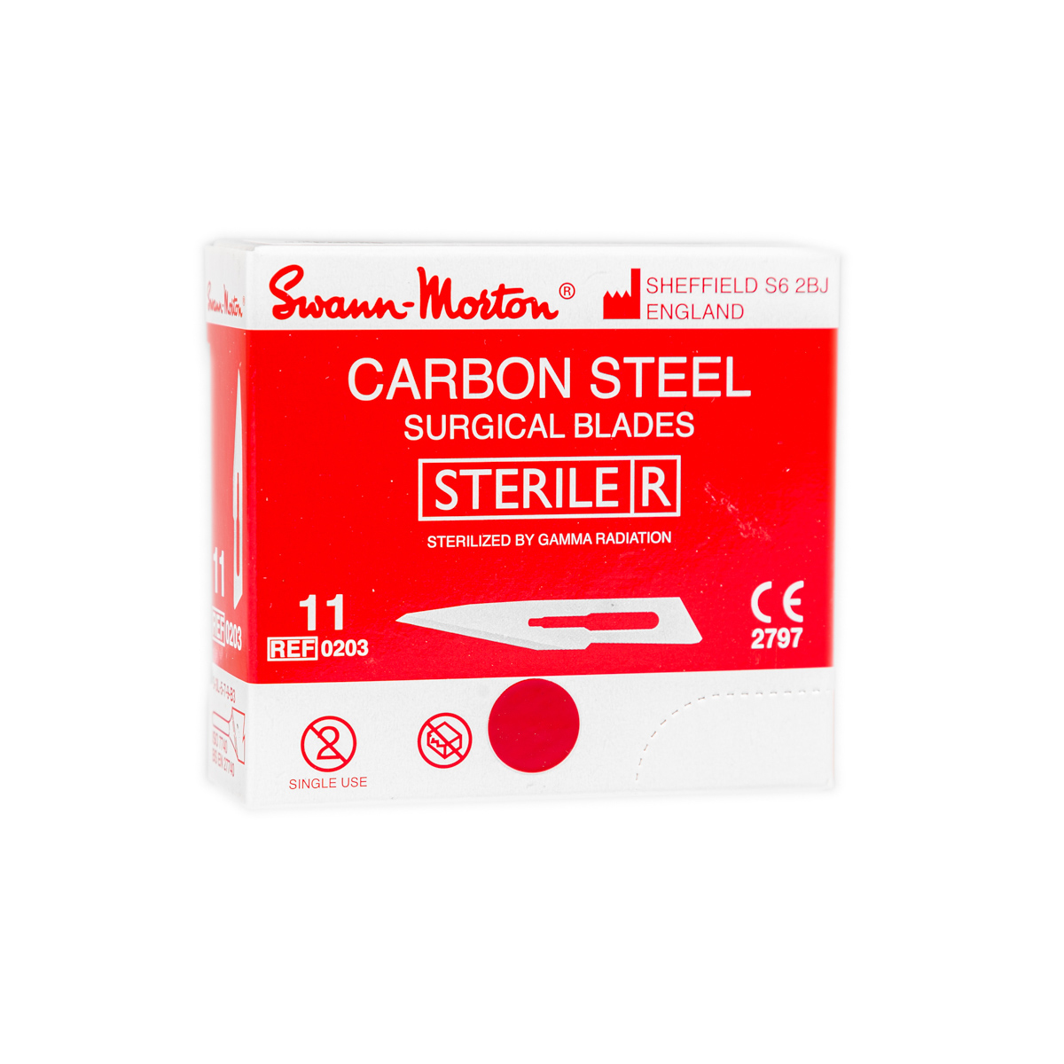 Ostrza chirurgiczne do skalpeli nr 11, Swann Morton, 1 opk. - 100 szt.