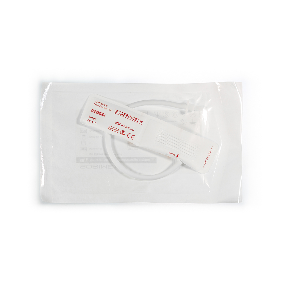 Mankiet NIBP do pomiaru ciśnienia j.u. z TPU, dla noworodków, 4-8 cm, 1 szt.