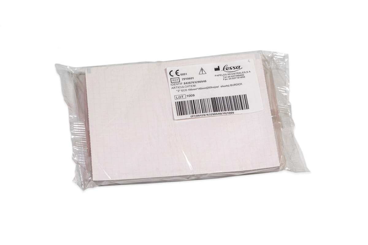Papier EKG do Siemens Burdick, 106 x 140 mm, 200 kartek, 1 szt.