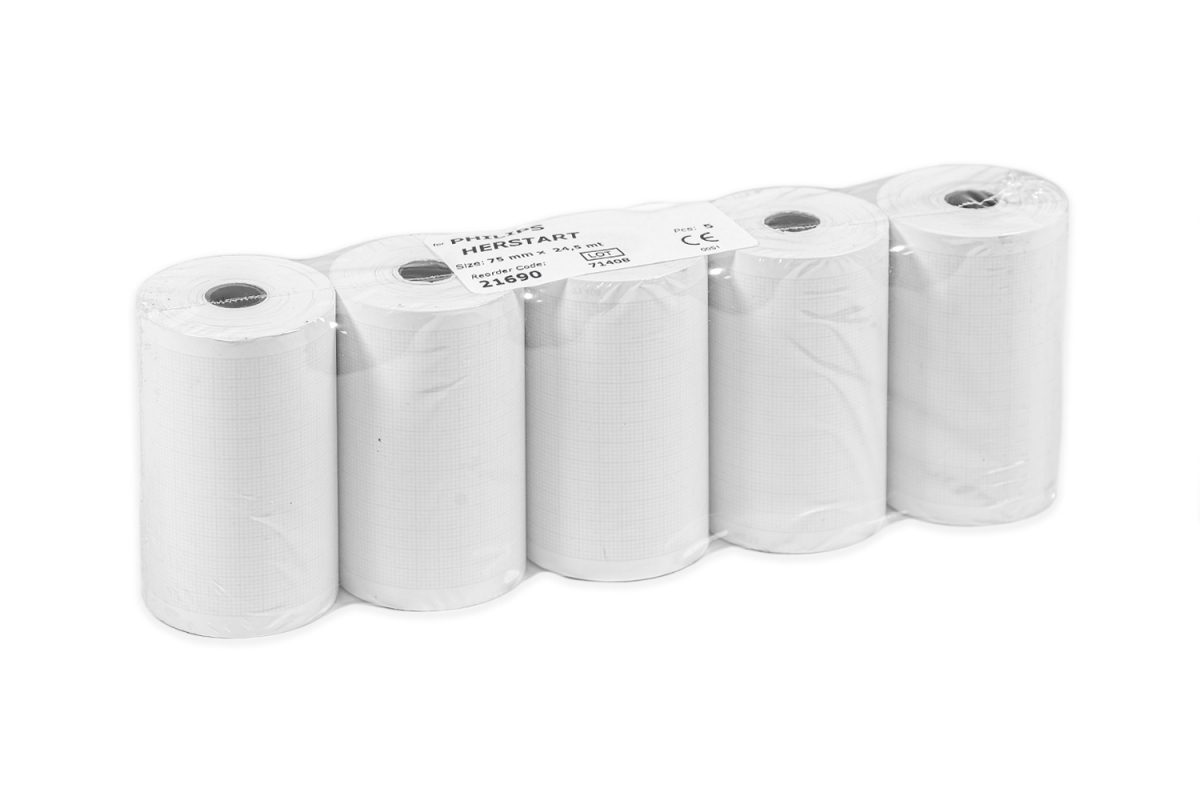 Papier EKG do Philips HeartStart MRx, 75 mm x 24.5 m, 1 szt.
