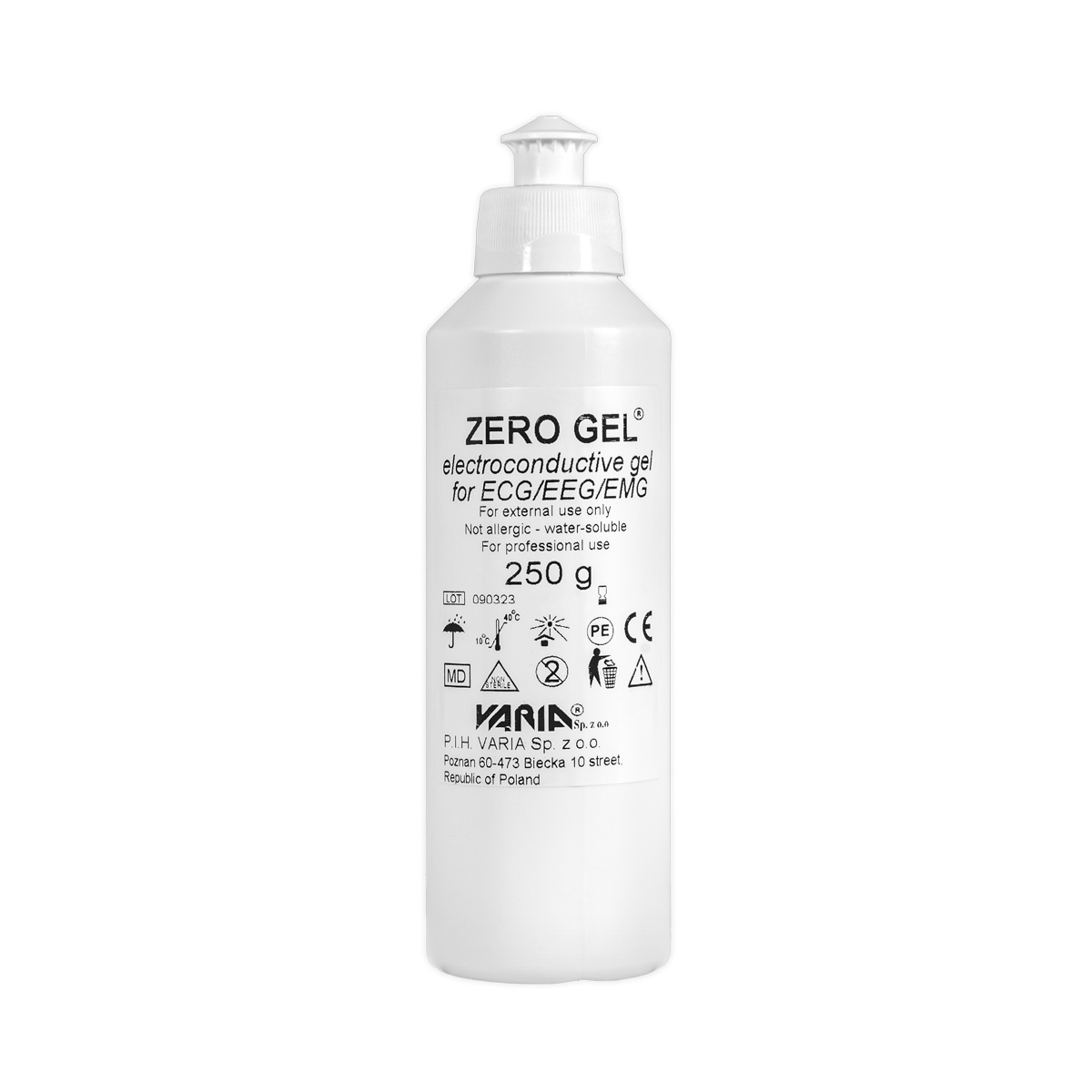 Żel do EKG, EEG i EMG Zero gel, 250 g, 1 szt. Żel do EKG, EEG i EMG Zero gel, 250 g, 1 szt.