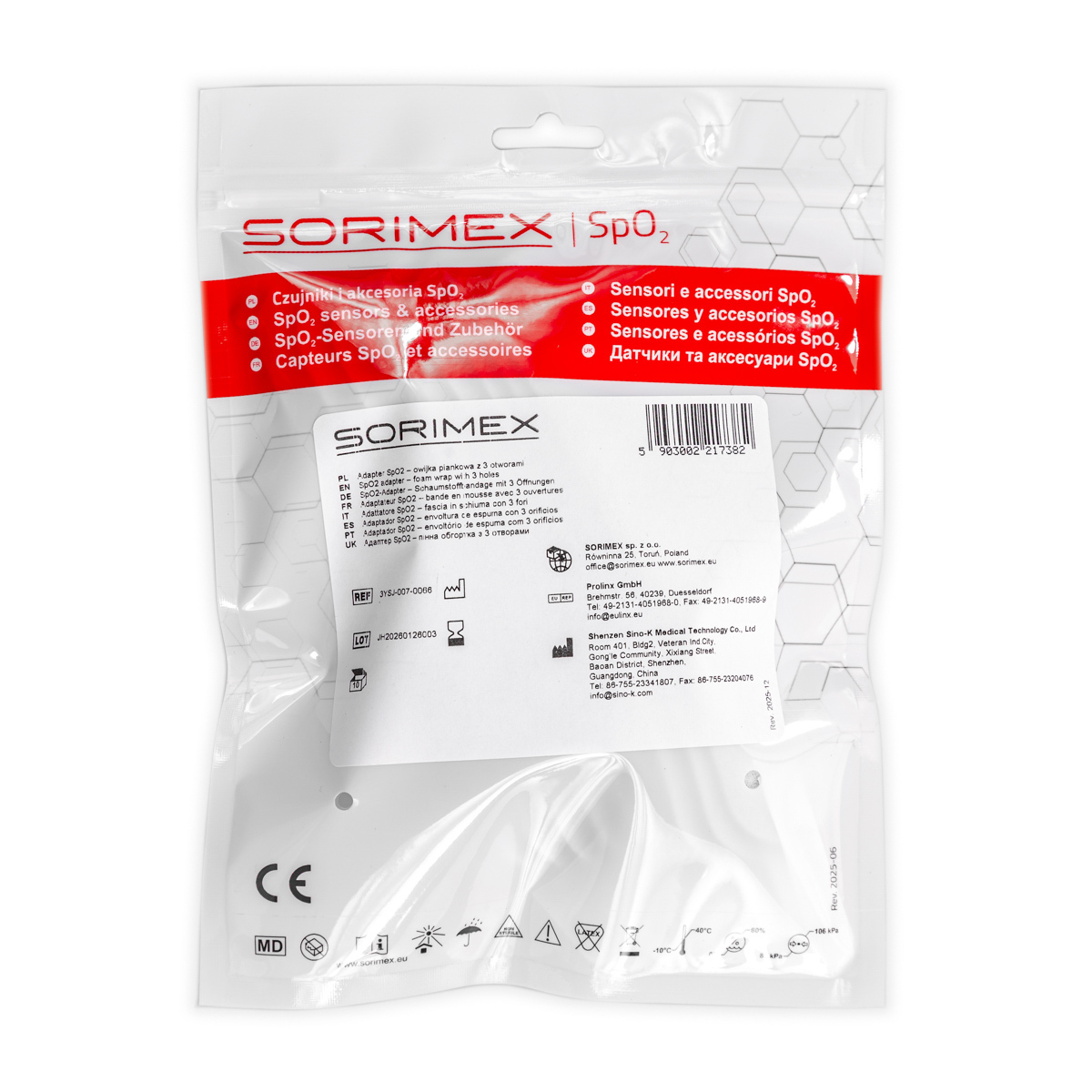 Opaska piankowa do czujników SpO2, rozmiar uniwersalny,  1 opk. - 10 szt.