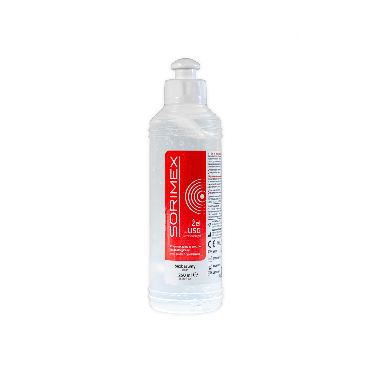Żel do USG SORIMEX, 250 ml, bezbarwny, 1 szt.