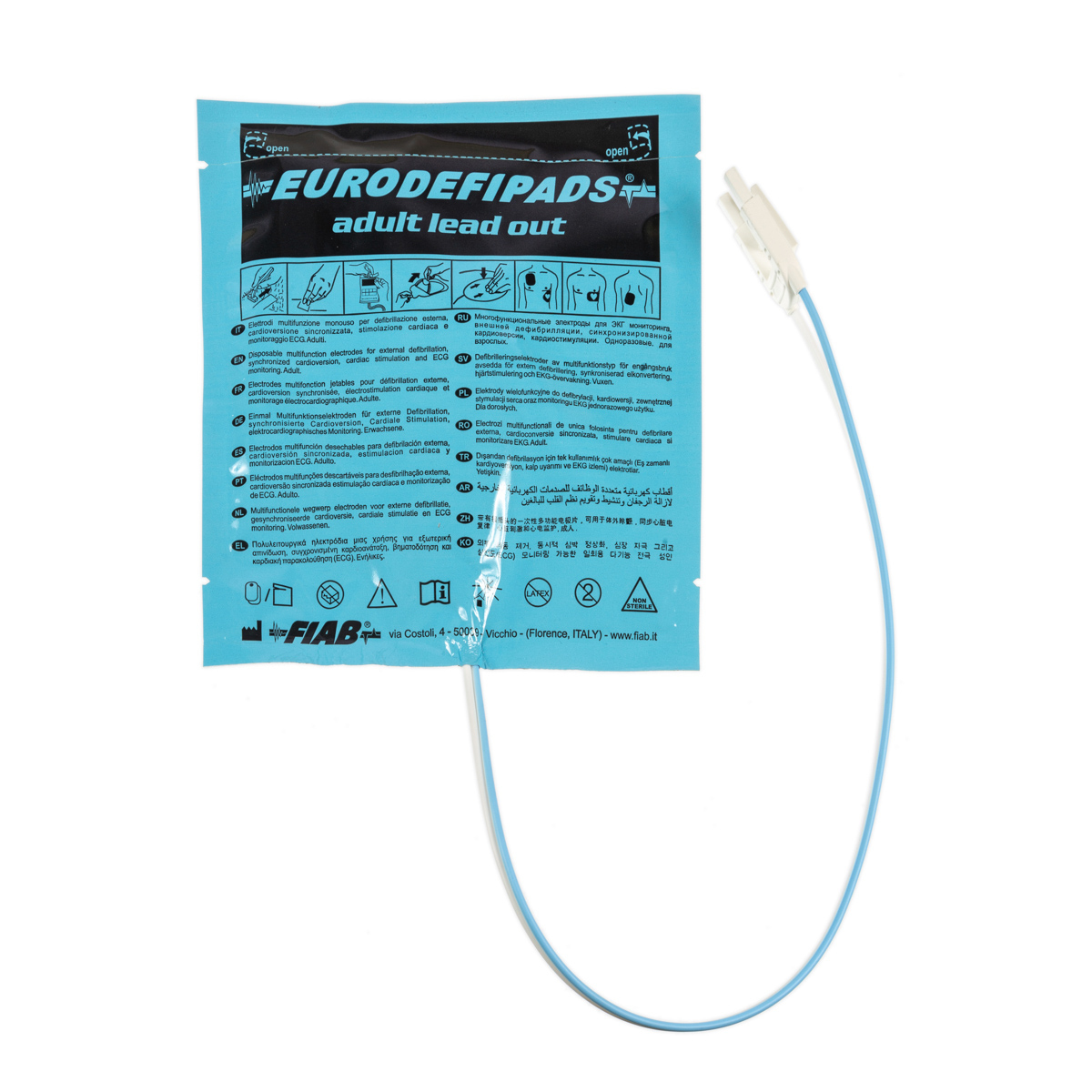 Elektrody do defibrylacji z kablem na zewnątrz dla dorosłych, Zoll Medical / M&B, 1 opk.