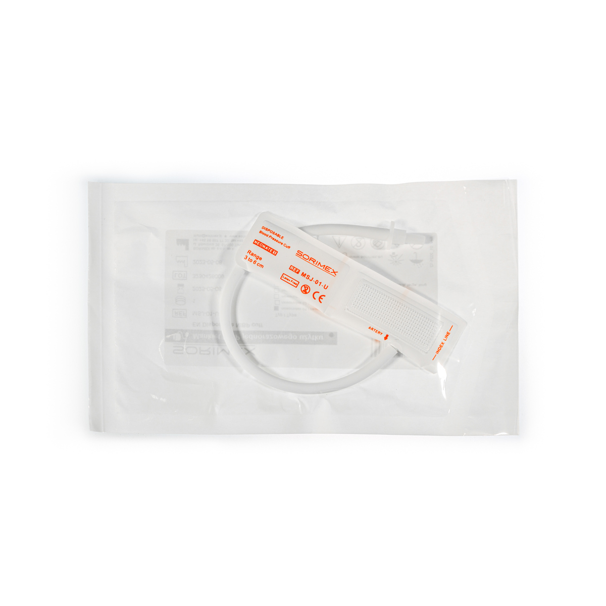 Mankiet NIBP do pomiaru ciśnienia j.u. z TPU, dla noworodków, 3-6 cm, 1 szt.