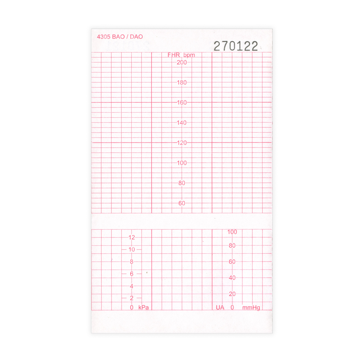 Papier KTG do Corometrics 4305 BAO / DAO, 152 x 90 mm, 160 kartek, 1 szt.
