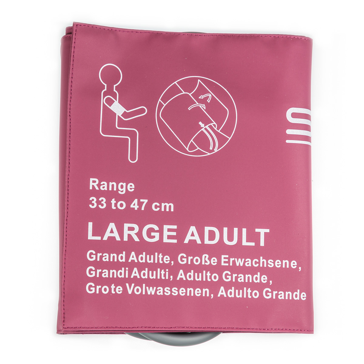 Mankiet NIBP do pomiaru ciśnienia w.u., dla dorosłych, duży, 33 - 47 cm, 2-żyłowy, 1 szt.