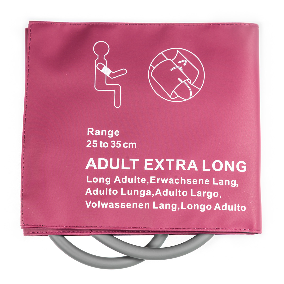 Mankiet NIBP do pomiaru ciśnienia w.u., dla dorosłych, długi, 25 - 35 cm, 1-żyłowy, 1 szt.