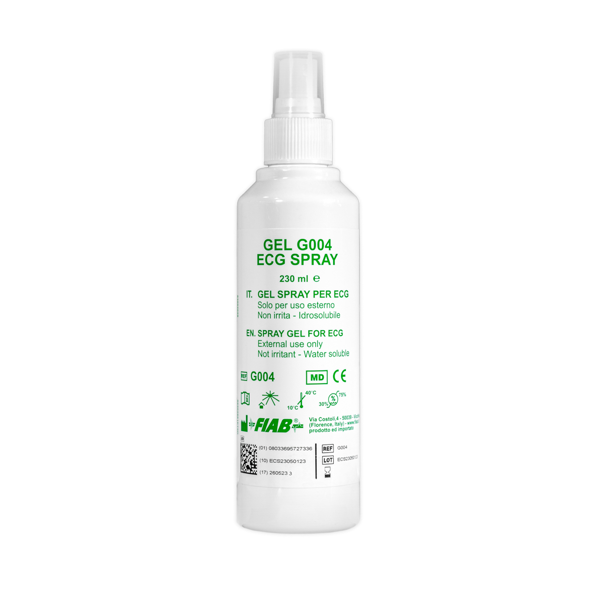 Żel do EKG w postaci sprayu Fiab, 230 ml, 1 szt.