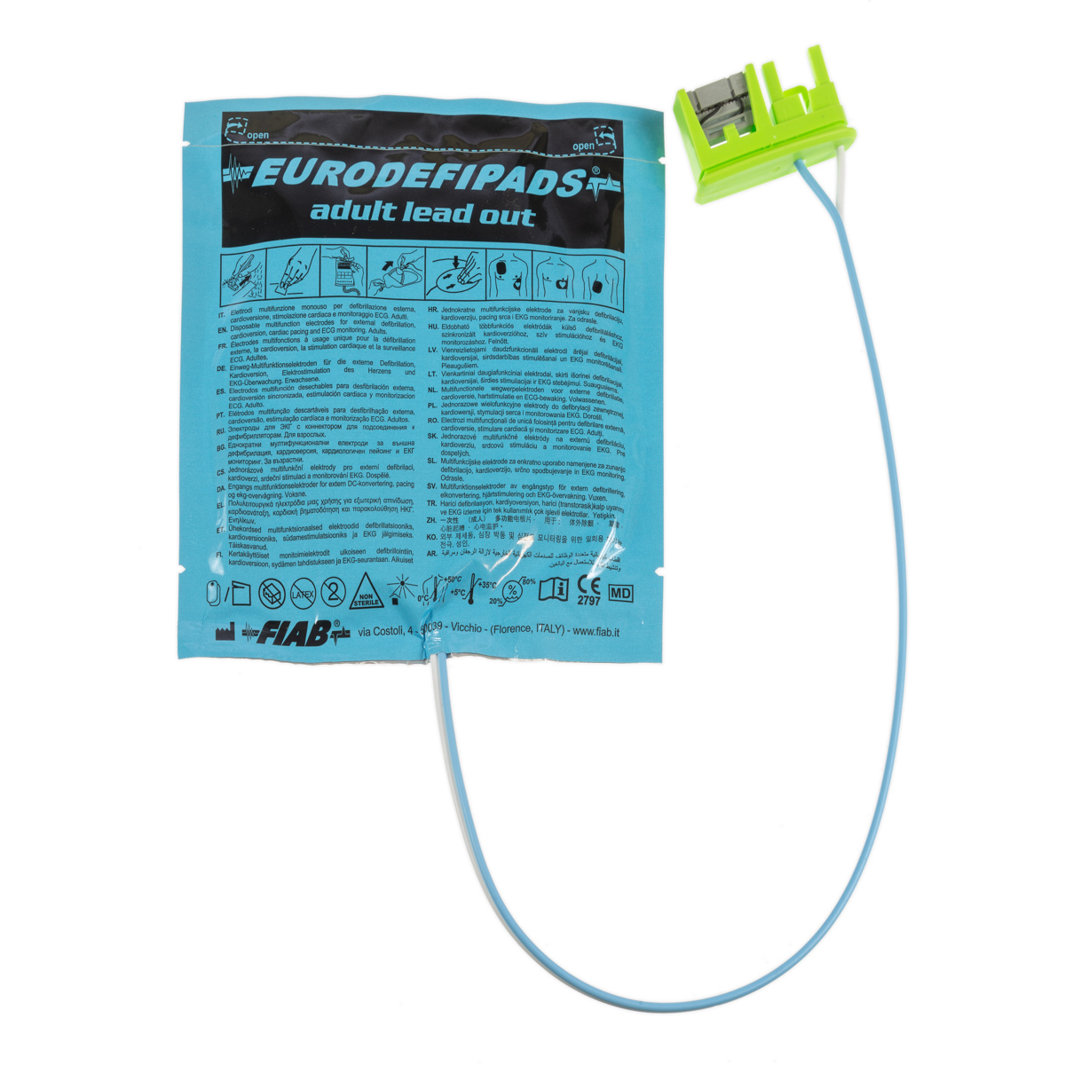 Elektrody do defibrylacji z kablem na zewnątrz dla dorosłych, Zoll Medical AED, 1 opk.