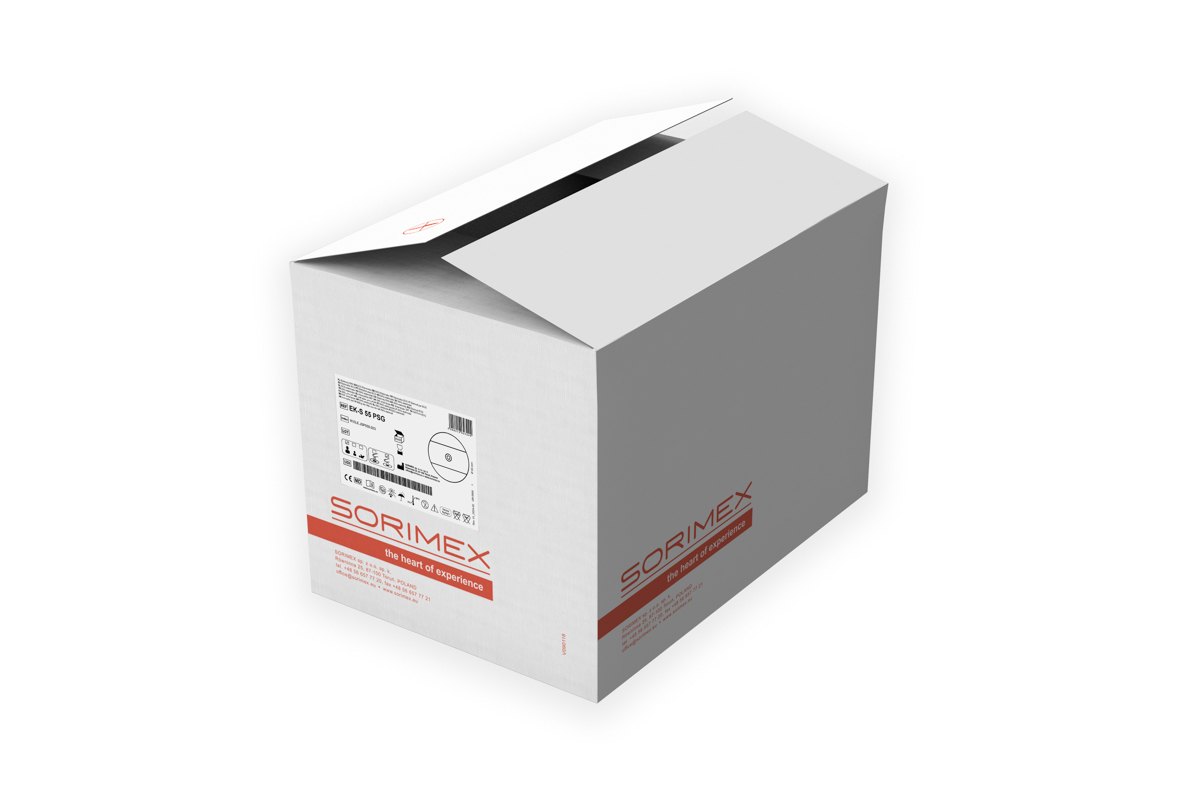 Elektrody EKG EK-S 55 PSG, pianka, żel stały, ø 55 mm, 1 opk. - 50 szt.