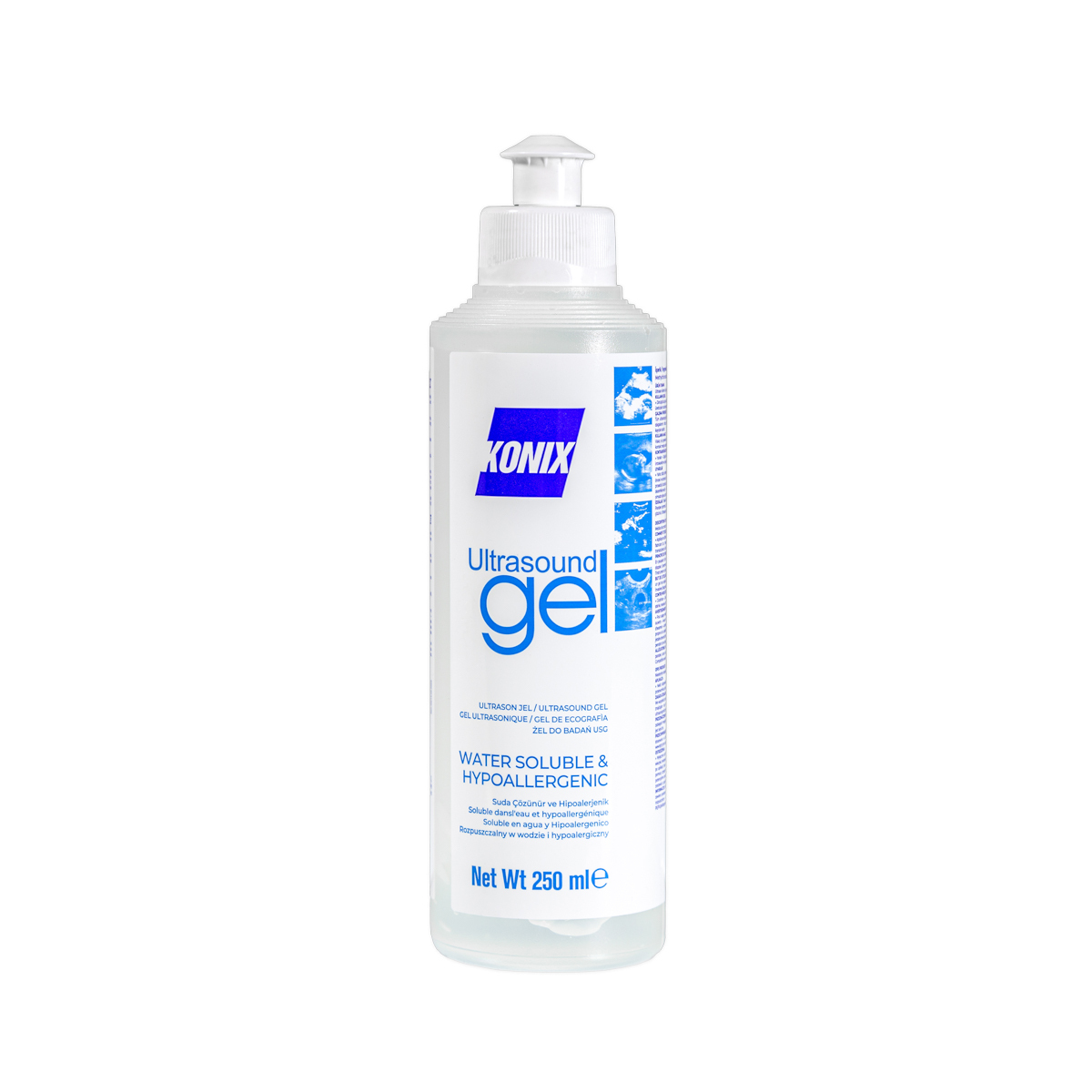 Żel do USG Konix, 250 ml, bezbarwny, 1 szt.