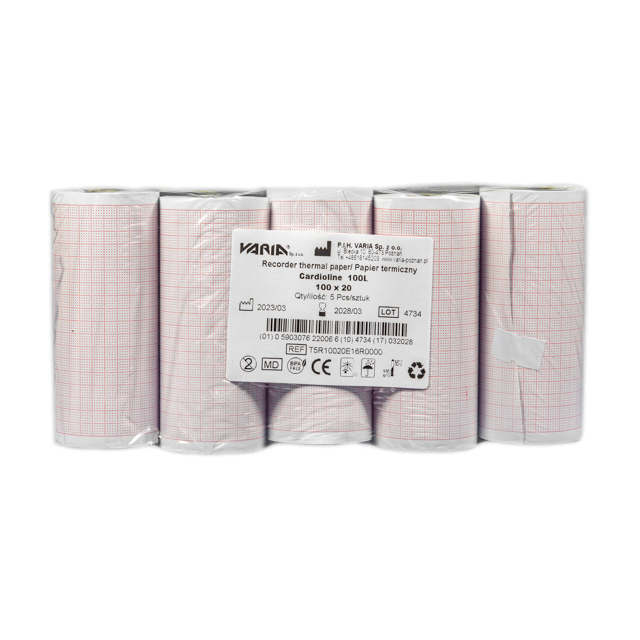 Papier EKG do Cardioline 100L, 100 mm x 20 m, 1 szt.