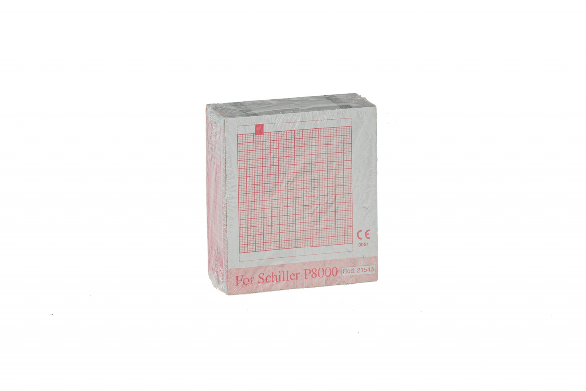 Papier EKG do Schiller Cardiovit AT-101, 80 x 70 mm, 314 kartek, 1 szt.