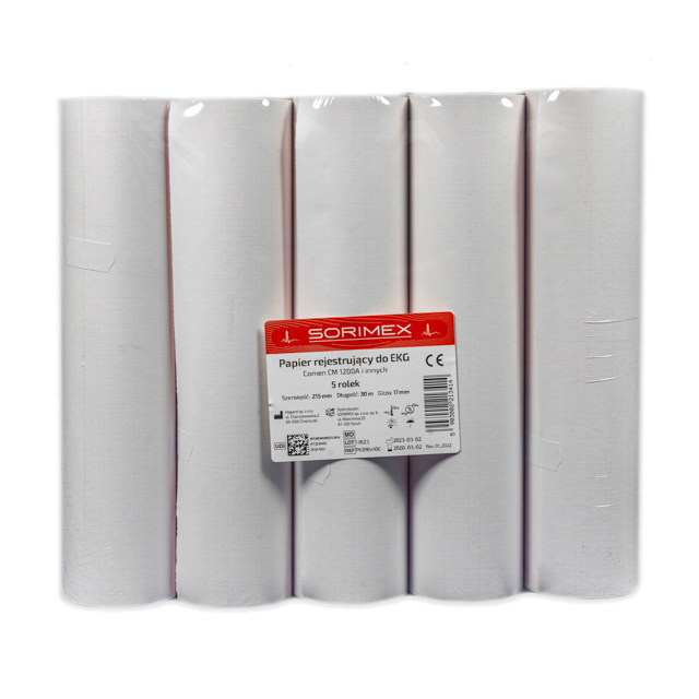 Papier EKG do Comen CM-1200 / A, 215 mm x 30 m, 1 opk. - 5 szt.