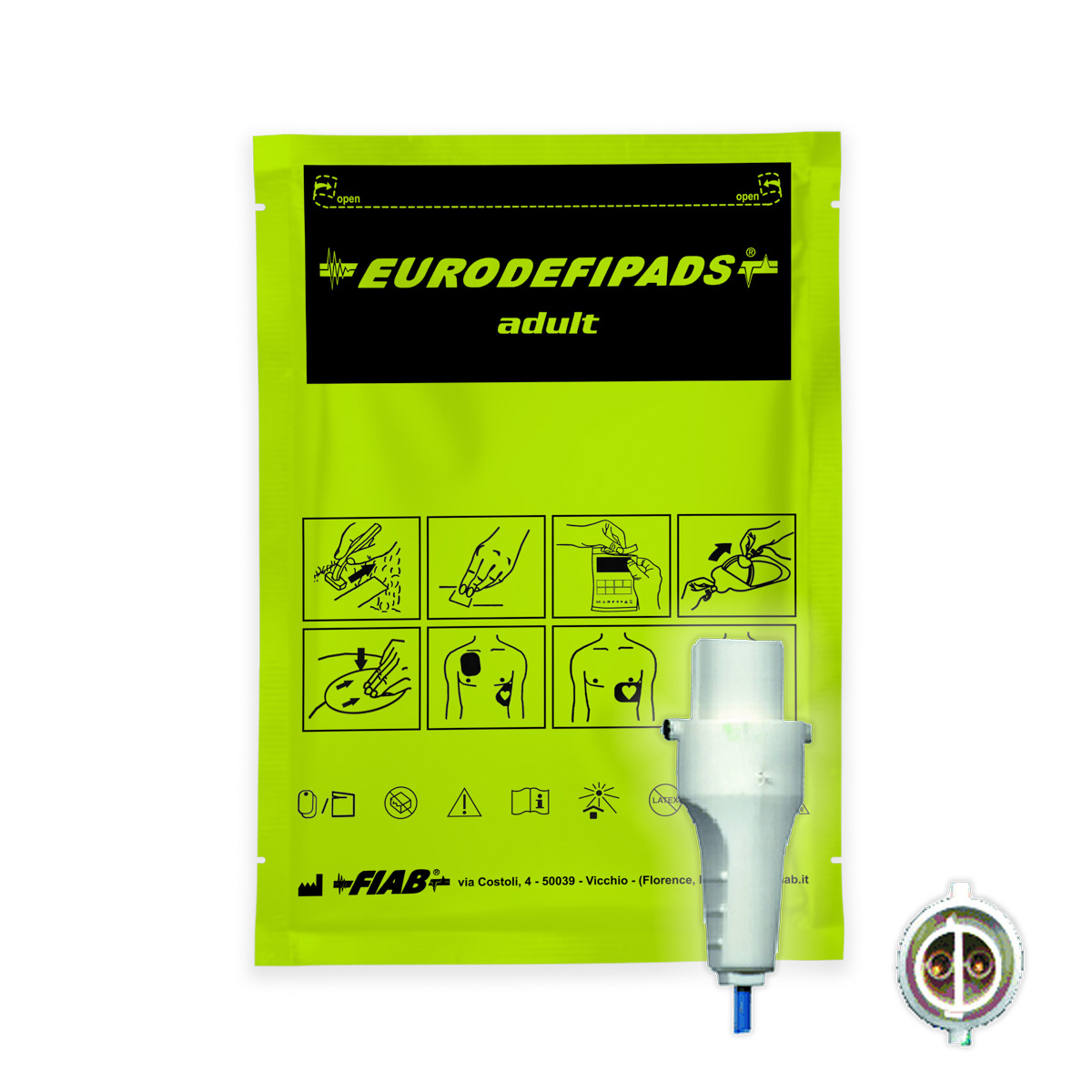 Elektrody do defibrylacji dla dorosłych, Emtel DefiMax AED, 1 opk.