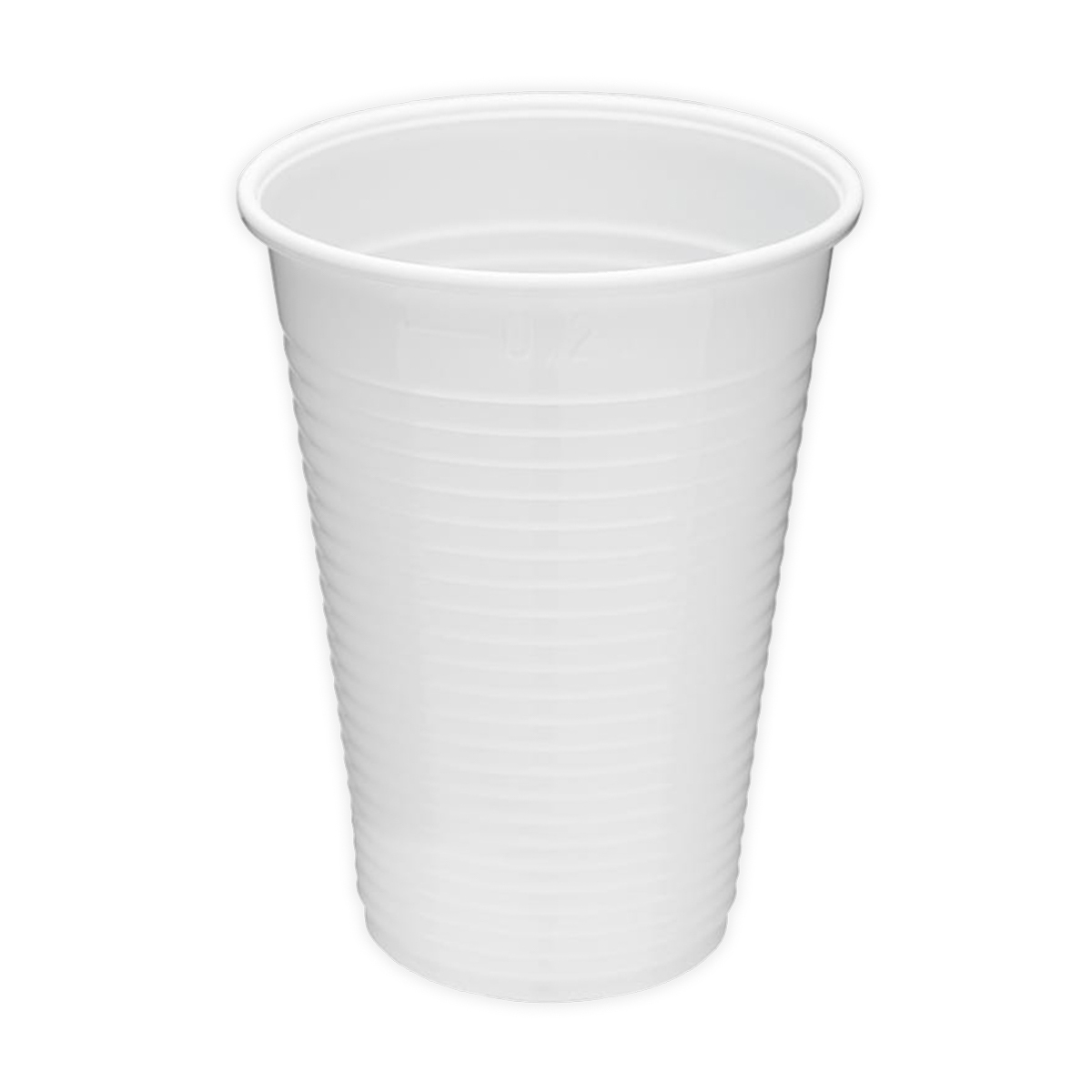 Kubki plastikowe 200 ml, białe, 1 opk. - 100 szt.