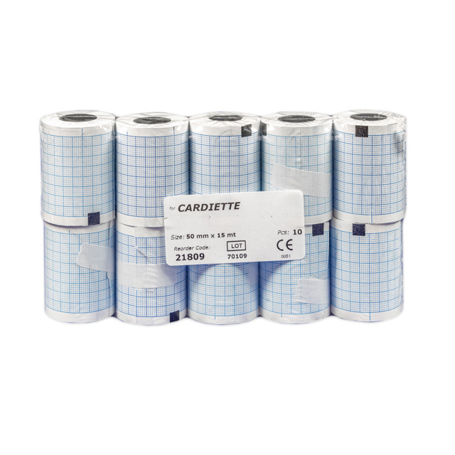 Papier EKG do Cardiette 15E / Dot Card 50/S, 50 mm x 15 m, 1 szt.