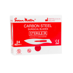 Ostrza chirurgiczne do skalpeli nr 24, Swann Morton, 1 opk. - 100 szt.