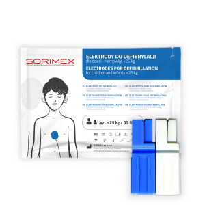 Elektrody do defibrylacji dla dzieci, CU Medical Systems, SORIMEX, dł. 120 cm, 1 opk.