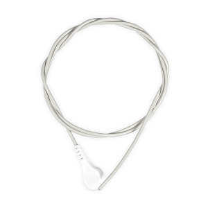 Przewód dołączeniowy EKG, zatrzask, bez zakończenia, dł. 70 cm, biały, 1 szt.