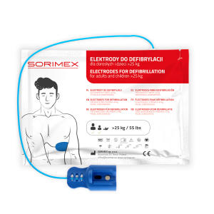 Elektrody do defibrylacji z kablem na zewnątrz dla dorosłych, Philips, SORIMEX, dł. 120 cm, 1 opk.