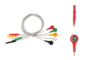 Przewód dołączeniowy EKG, 5-odprowadzeniowy, zatrzask, system DIN, dł. 60 cm, op. 5 szt.