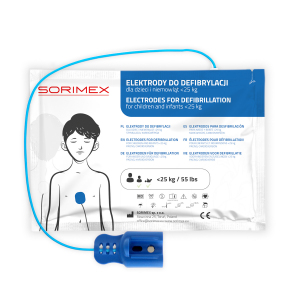 Elektrody do defibrylacji z kablem na zewnątrz dla dzieci, Philips, SORIMEX, dł. 120 cm, 1 opk.