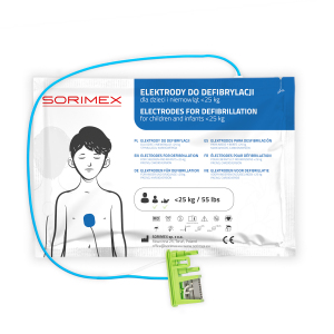 Elektrody do defibrylacji z kablem na zewnątrz dla dzieci, Zoll Medical AED, SORIMEX, dł. 120 cm, 1 opk.