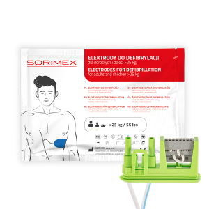 Elektrody do defibrylacji dla dorosłych, Zoll Medical AED, SORIMEX, dł. 120 cm, 1 opk.