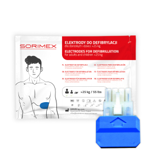 Elektrody do defibrylacji dla dorosłych, Nihon Kohden, SORIMEX, dł. 120 cm, 1 opk.