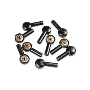 Zatrzaski do kabli EKG w kolorze czarnym, 1 opk. - 10 szt.