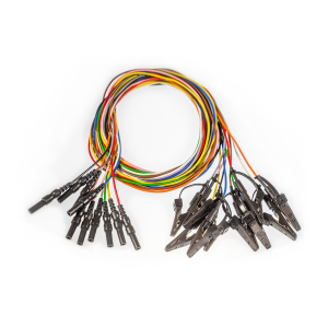 Przewód do elektrod EEG grzybkowych z krokodylkiem, wtyk 1,5 mm żeński, dł. kabla 120 cm, 1 szt.