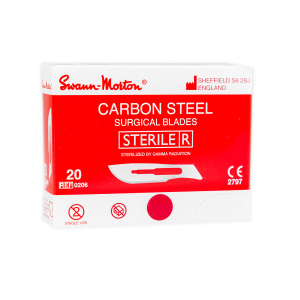 Ostrza chirurgiczne do skalpeli nr 20, Swann Morton, 1 opk. - 100 szt.