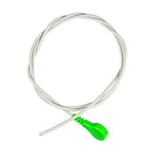 Przewód dołączeniowy EKG, zatrzask, bez zakończenia, dł. 70 cm, zielony, 1 szt.