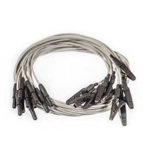 Przewód do elektrod EEG grzybkowych z krokodylkiem, wtyk 1,5 mm żeński, dł. kabla 100 cm, 1 szt.