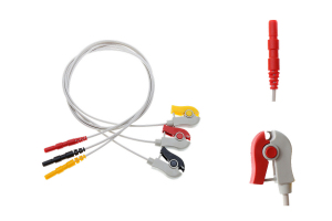 Przewód dołączeniowy EKG, 3-odprowadzeniowy, klamra, system DIN, dł. 60 cm, op. 3 szt.