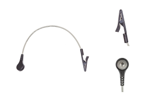 Przewód dołączeniowy EKG, krokodylek, zatrzask z napem, dł. 15 cm, op. 1 szt.